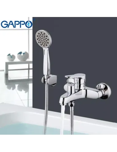Смеситель для ванны Gappo G3236, хром, с душевым набором