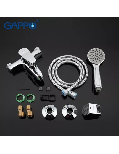 Смеситель для ванны Gappo G3236, хром, с душевым набором