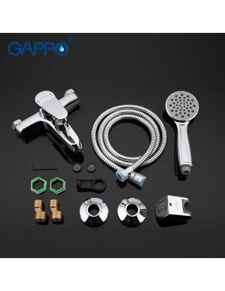 Смеситель для ванны Gappo G3236, хром, с душевым набором