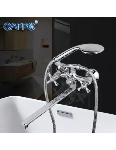 Змішувач для ванни Gappo G2242, хром, з душовим набором