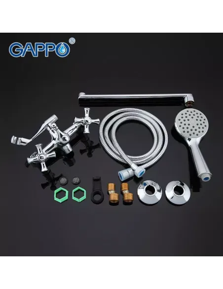 Змішувач для ванни Gappo G2242, хром, з душовим набором