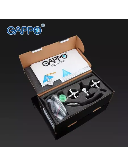 Змішувач для ванни Gappo G2242, хром, з душовим набором