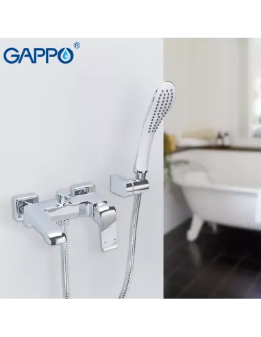Смеситель для ванны Gappo G3250-8, хром, с душевым набором