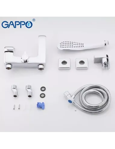Смеситель для ванны Gappo G3250-8, хром, с душевым набором