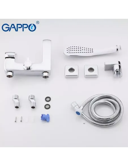 Смеситель для ванны Gappo G3250-8, хром, с душевым набором