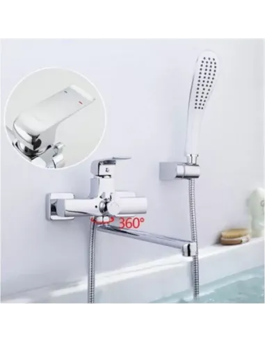 Смеситель для ванны Gappo G2250-8, хром, с душевым набором