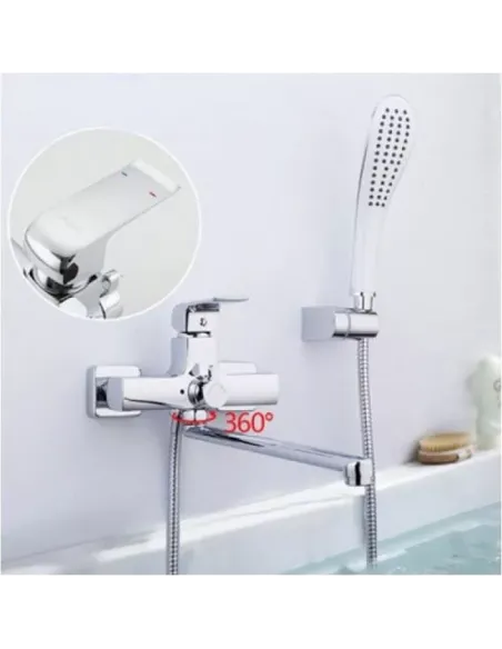 Смеситель для ванны Gappo G2250-8, хром, с душевым набором