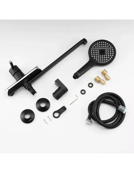 Смеситель для ванны Gappo G2203-6, черный, с душевым набором