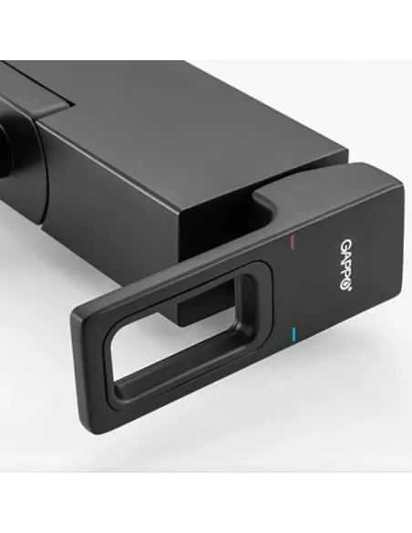 Смеситель для ванны Gappo G3217-6, черный, с душевым набором