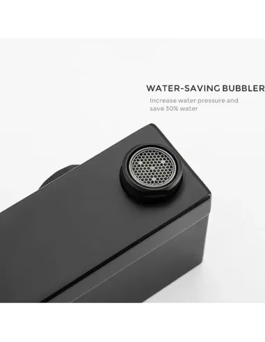 Смеситель для ванны Gappo G3217-6, черный, с душевым набором