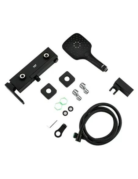 Смеситель для ванны Gappo G3217-6, черный, с душевым набором