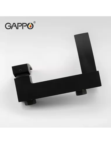 Змішувач для ванни Gappo G3207-6, чорний, з душовим набором