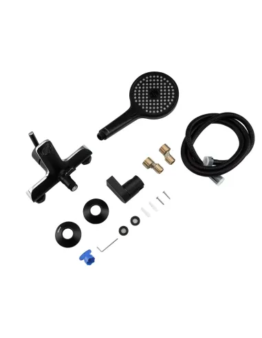 Смеситель для ванны Gappo G3203-6, черный, с душевым набором