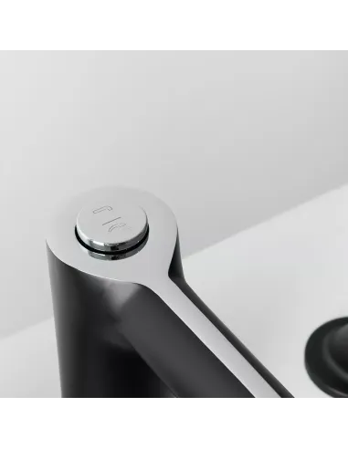 Змішувач для ванни на борт Gappo G1103-6, чорний, з душовим набором