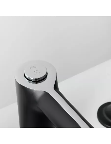 Змішувач для ванни на борт Gappo G1103-6, чорний, з душовим набором