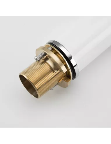 Змішувач для ванни на борт Gappo G1103-8, білий, з душовим набором