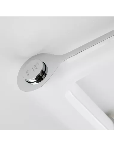 Змішувач для ванни на борт Gappo G1103-8, білий, з душовим набором