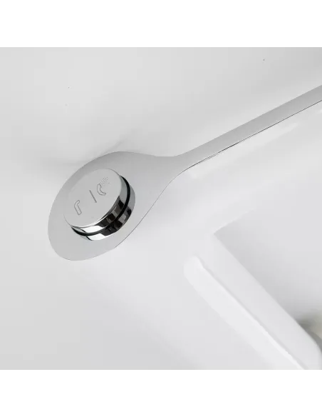 Змішувач для ванни на борт Gappo G1103-8, білий, з душовим набором