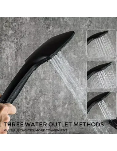 Змішувач для ванни на борт Gappo G1117-6, чорний, з душовим набором