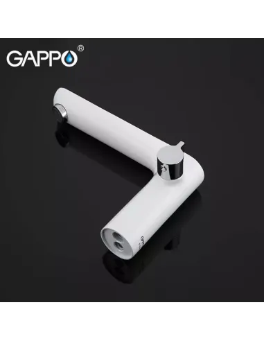 Змішувач для ванни на борт Gappo G1148, білий, з душовим набором