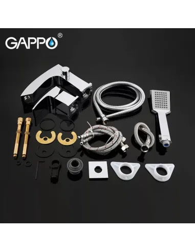 Змішувач для ванни на борт Gappo G1107, хром, з душовим набором