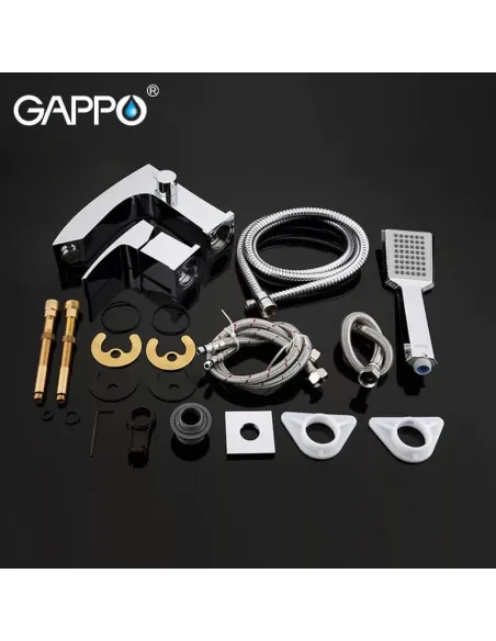 Змішувач для ванни на борт Gappo G1107, хром, з душовим набором