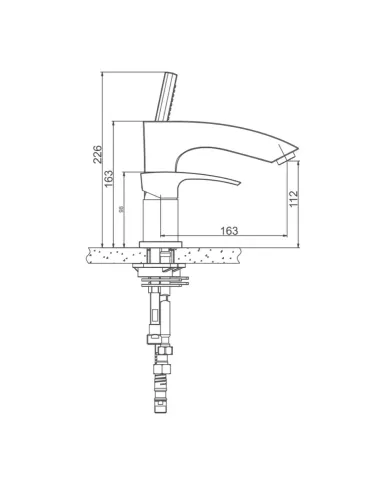 Змішувач для ванни на борт Gappo G1107, хром, з душовим набором