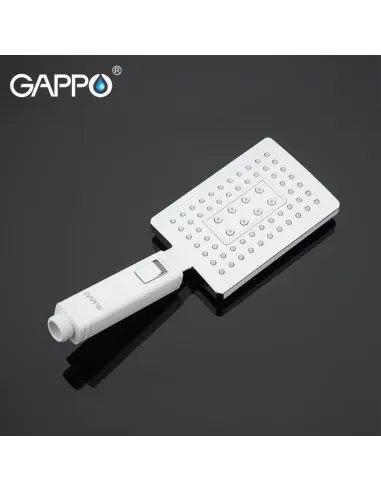 Напольный смеситель для ванны Gappo G3007-8, с душевым набором, белый