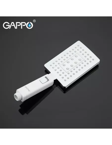 Напольный смеситель для ванны Gappo G3007-8, с душевым набором, белый