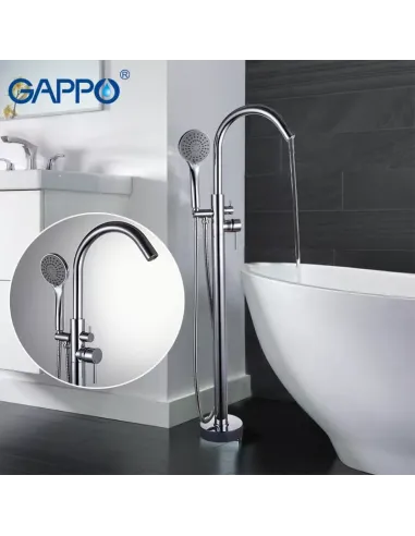Напольный смеситель для ванны Gappo G3098, с душевым набором