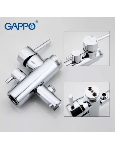 Напольный смеситель для ванны Gappo G3098, с душевым набором