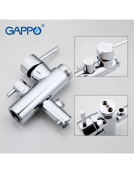 Напольный смеситель для ванны Gappo G3098, с душевым набором