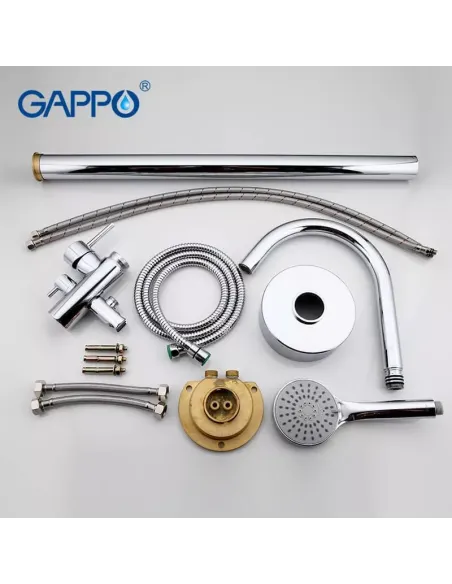 Напольный смеситель для ванны Gappo G3098, с душевым набором