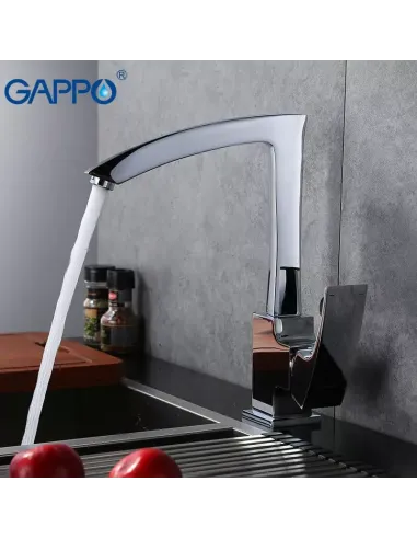 Змішувач одноважільний для кухні Gappo G4007, хром