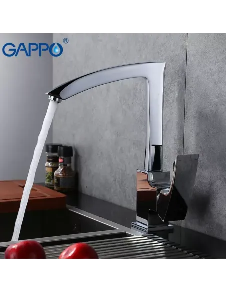 Змішувач одноважільний для кухні Gappo G4007, хром