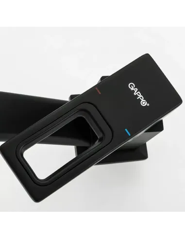 Смеситель однорычажный для кухни Gappo G4517-6, черный