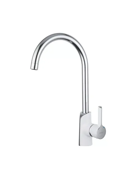 Змішувач одноважільний для кухні Gappo G4003-8, білий хром