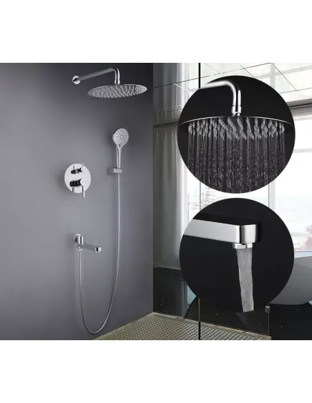 Душова система прихованого монтажу Gappo G7104, хром