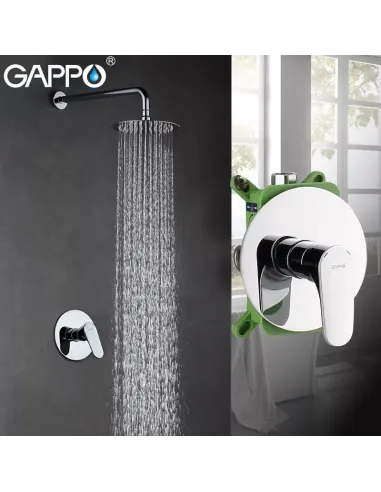 Душевая система скрытого монтажа Gappo G7101, хром