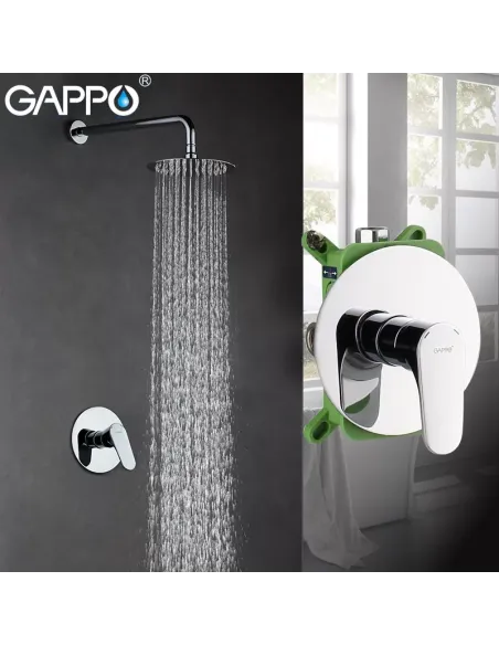 Душевая система скрытого монтажа Gappo G7101, хром