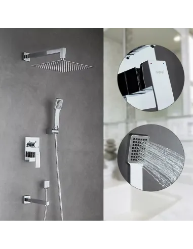 Душевая система скрытого монтажа Gappo G7102, хром