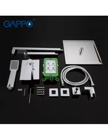 Душевая система скрытого монтажа Gappo G7102, хром