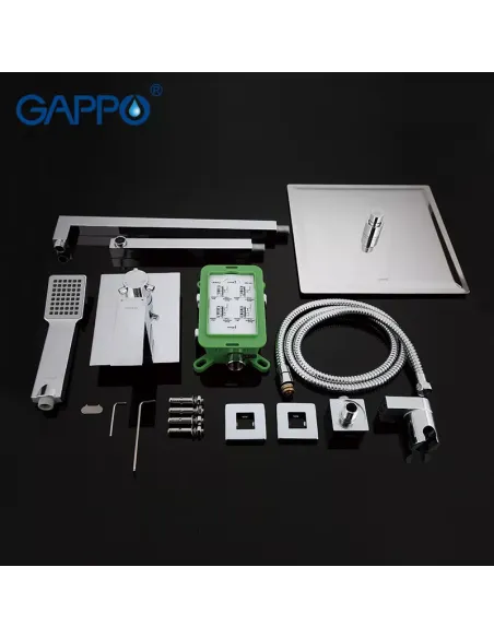 Душевая система скрытого монтажа Gappo G7102, хром