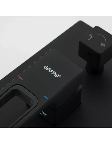 Душевая система скрытого монтажа Gappo G7117-6, черный