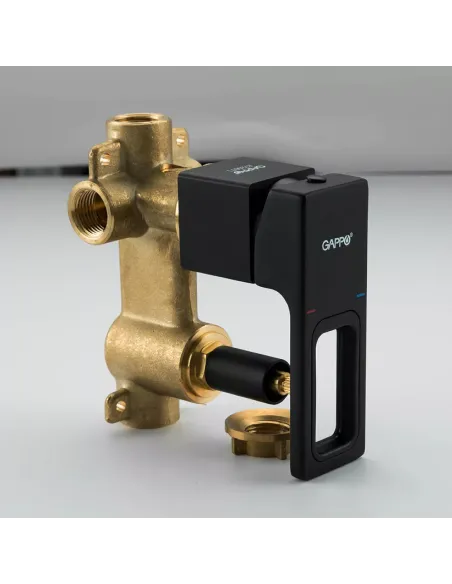 Душевая система скрытого монтажа Gappo G7117-6, черный