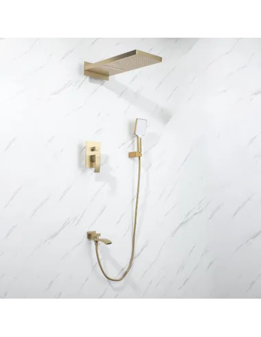 Душевая система скрытого монтажа Gappo G7107-73, золото