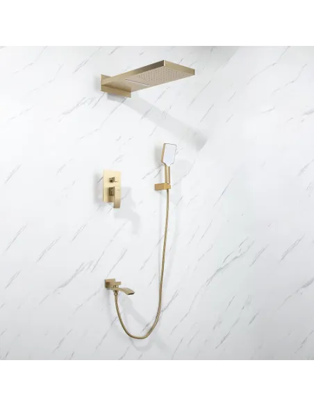 Душевая система скрытого монтажа Gappo G7107-73, золото