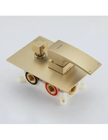 Душевая система скрытого монтажа Gappo G7107-73, золото