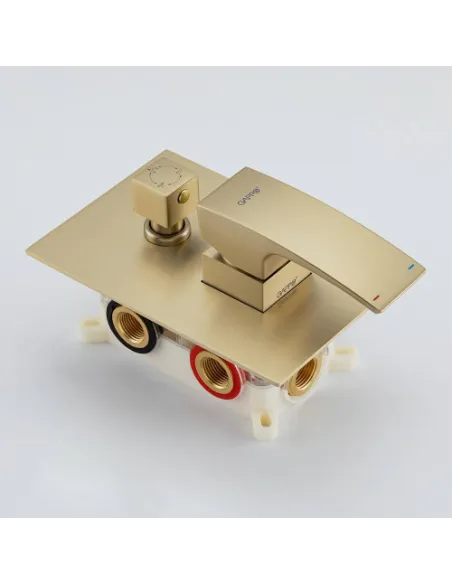 Душевая система скрытого монтажа Gappo G7107-73, золото