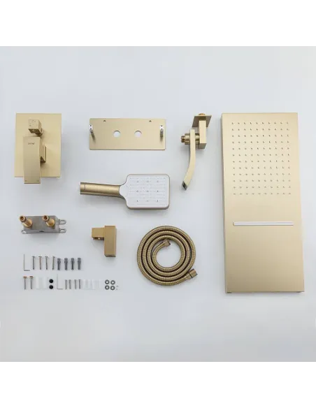 Душевая система скрытого монтажа Gappo G7107-73, золото